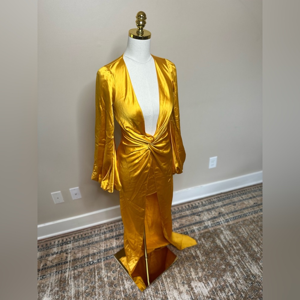 YAURA tawa dress in yellow NWT size UK 6 - Picture 5 of 7